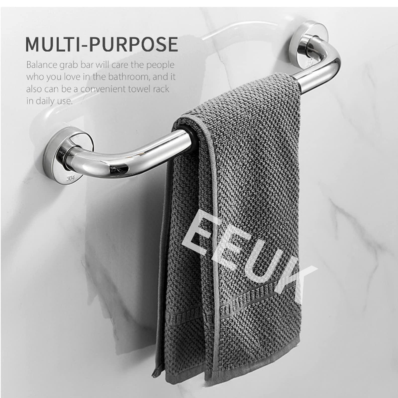 WeBert Bathroom Grab Rails,Anti-Slip Grab Bars for Bathtubs and Showers, Stainless Steel Bathroom Grab Bar Handle,Shower Balance Bar, Safety Hand Rail Support, Handicap Elderly Senior Assist Handle (Size :