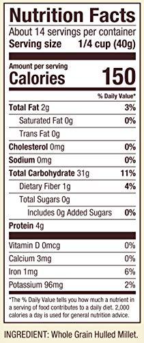 Bob's Red Mill Bob's Red Mill Stone Ground Whole Grain, Millet Flour, 20 Ounce (Pack of 4)