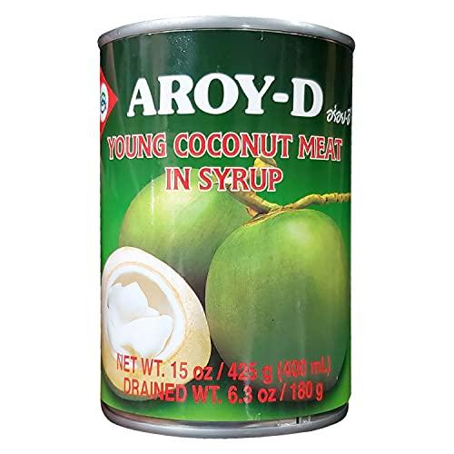 Aroy-D Aroy-D Young Coconut in Syrup (6 Pack, Total of 90oz)