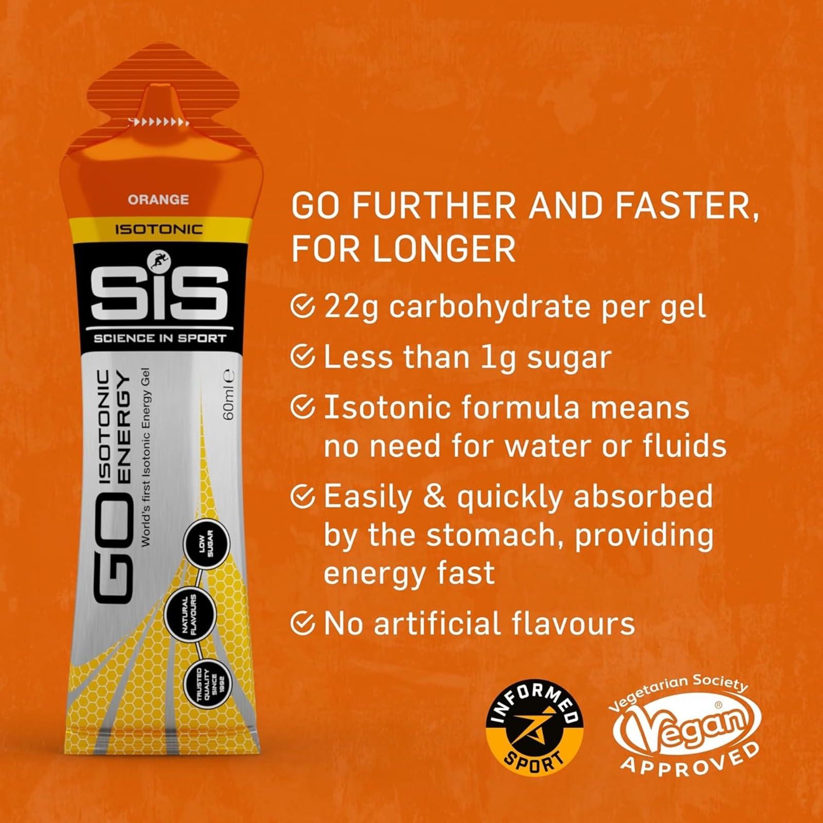 TransAtlantic Treasures SiS Science In Sport Running Energy Gels, Full of Electrolytes, Good For Hydration, Flavor Variety Pack, Vegan, Gluten & Dairy Free, 14 x 60ml