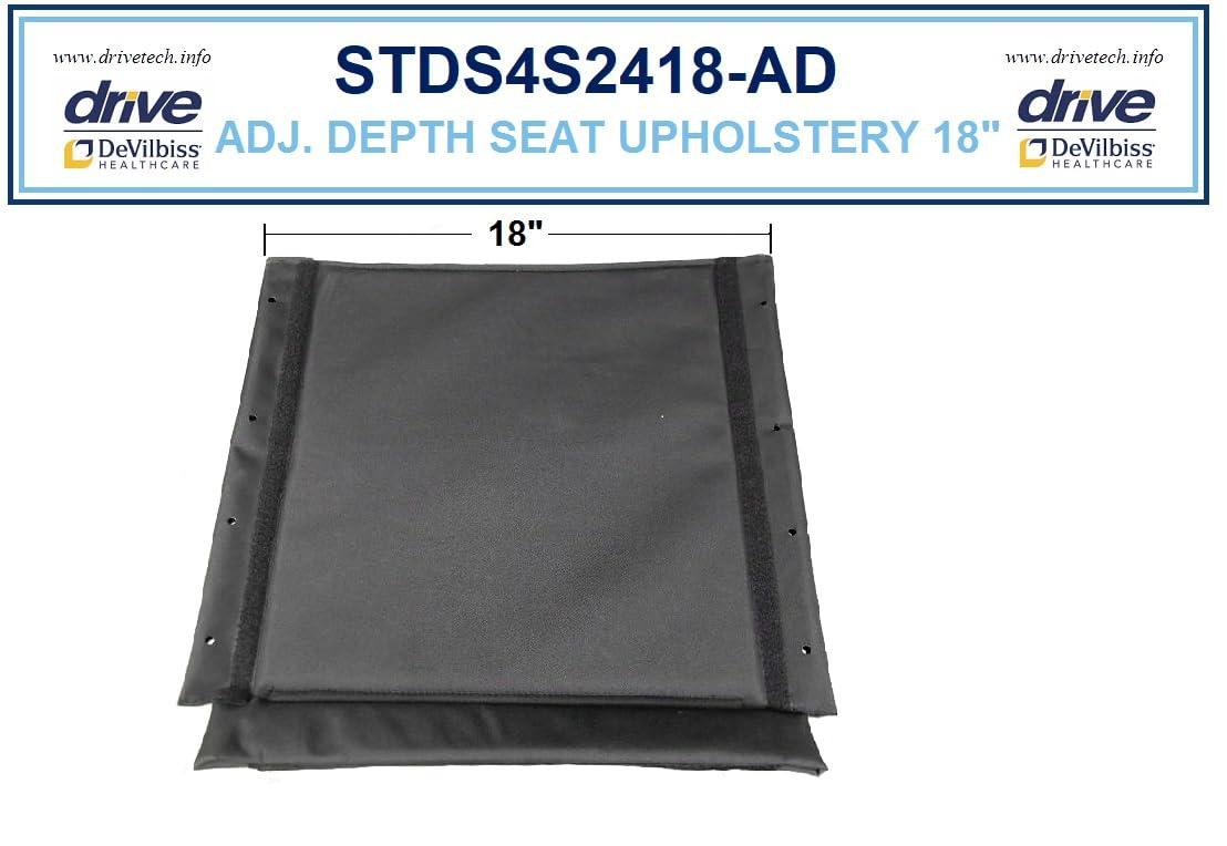Drive Medical Drive Replacement Parts for Cruiser III Wheelchair (4S, Seat Upholstery 18") Adjustable Seat Chairs