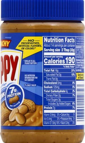 SKIPPY SKIPPY SUPER CHUNK Extra Crunchy Peanut Butter Spread, 16.3 Ounce