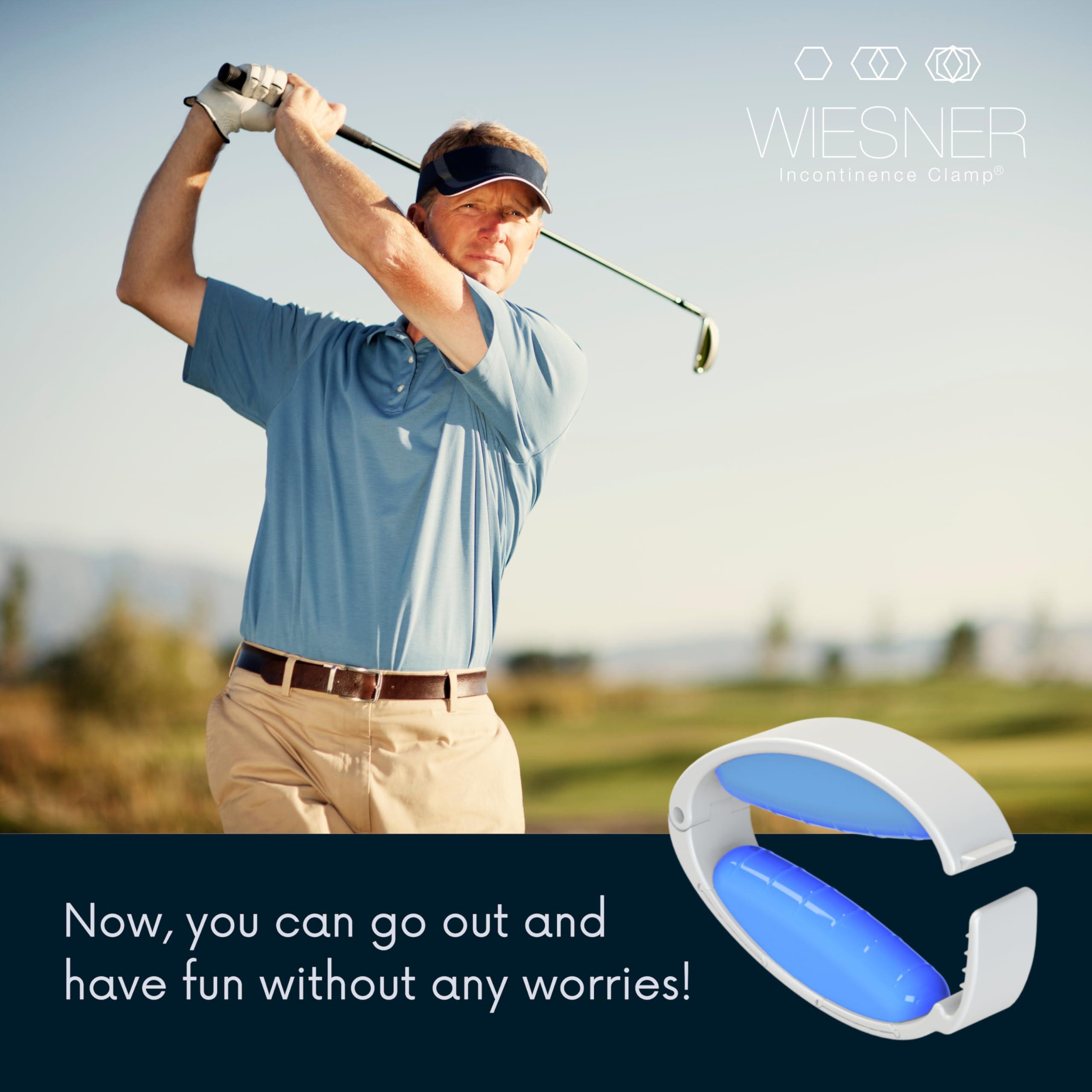 WIESNER Incontinence Clamp WIESNER Incontinence Clamp - Original Wiesner Male Incontinence Clamp - 3 Adjustable Sizes - Comfort and Confidence All Day Long - Wiesner Clamp - Best Penile Clamp for Incontinence!