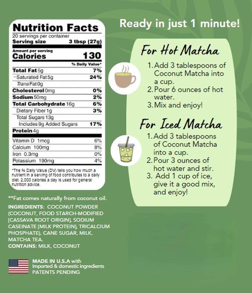 CAcafe CAcafe Coconut Matcha and Collagen Coffee Variety (2-pack)