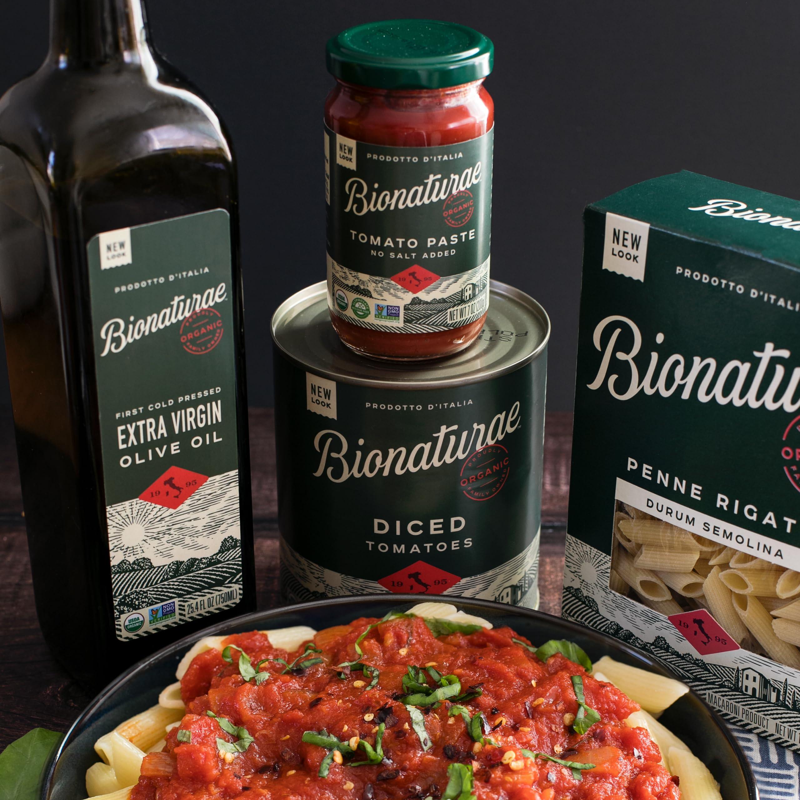 bionaturae Bionaturae Organic Diced Tomatoes - Diced Tomatoes Can, Diced Tomatoes Organic No Salt, Keto Friendly, Non-GMO, No Added Sugar, No Added Salt, Made in Italy - 28.2 Oz, 12 Pack