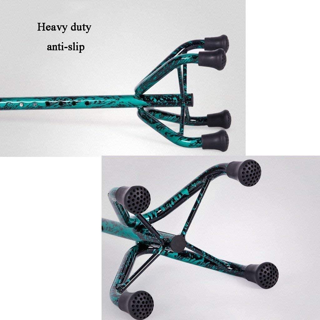 GeRRiT Walking Stick Walkers for Seniors Walking Stick/Crutches Lightweight Aluminum Alloy Canes with Sponge Handle 8 Adjustable Height Levels for Elderly Men or Women Cane rollator Walker, Durable