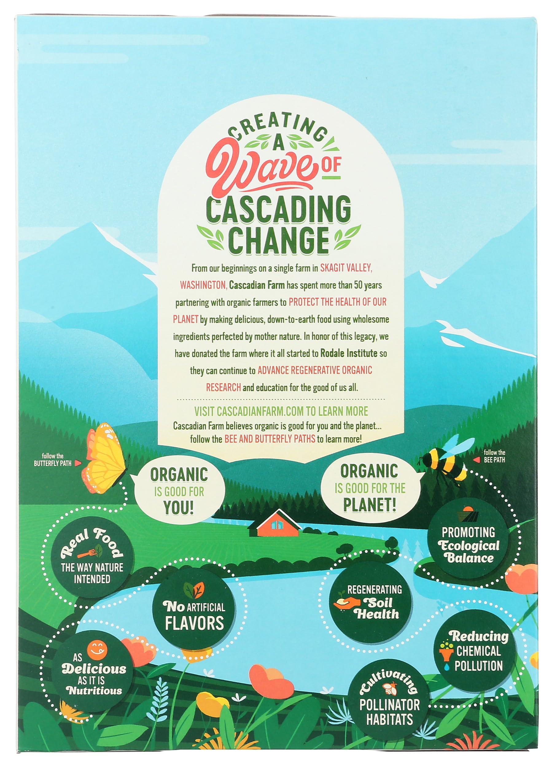 Cascadian Farm Cascadian Farm Organic Honey Nut O\'s - Cereal de nueces y miel, 9.5 onzas
