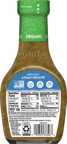 Annie's Homegrown Annie\'s Organic Asian Sesame Salad Dressing, Non-GMO, 8 fl oz