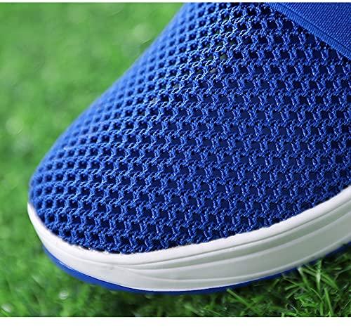 Bonseor Bonseor Air Cushion Slip-On Walking Shoes Orthopedic Diabetic Walking Shoes, Breathable with Arch Support Knit Casual Comfort Outdoor Walking Sneakers (Purple,10)