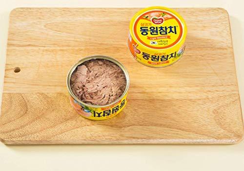 Dongwon [ 8 Packs ] Dongwon tuna Light 100g x 4, Hot Red Pepper Tuna 100g x 4