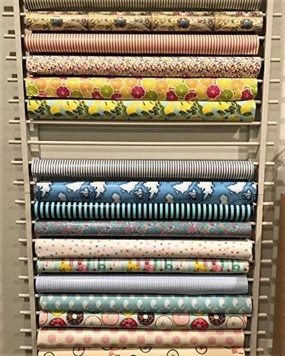 Z-Things Z-Things Storage, Organizer, Dispensing Rack for Gift Wrapping Paper, Ribbons, Cellophane, Vinyl Rolls, Paper, Maps Etc. Holds 10 Rows. Adjustable Width. Easy Wall Mount. Hardware Included.