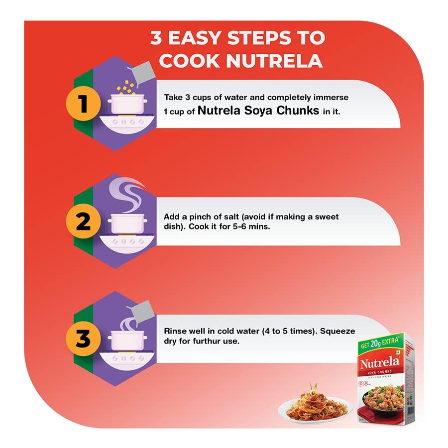 Nutrela Nutrela, Soya Chunks, 200 Grams(gm)