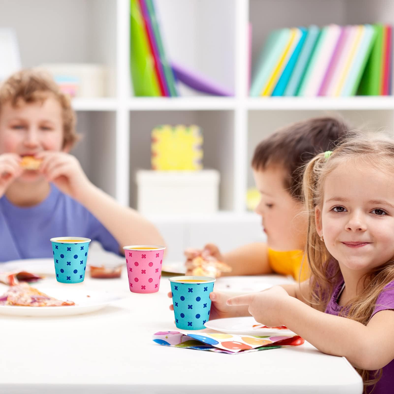 LITOPAK LITOPAK 540 Pack 5 oz Paper Cups, Pink and Blue Disposable Paper Cups, Paper Snack Cups, Water Paper Cups, Small Mouthwash Cups, and Mini Paper Cups for Home, Bathroom, Picnic, Party, and Events.