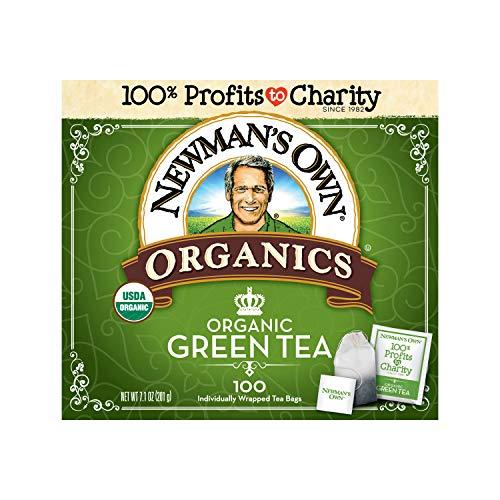 Newman's Own Newman's Own Organics Green Tea, 100 Individually Wrapped Tea Bags, 100 Count (Pack of 5)