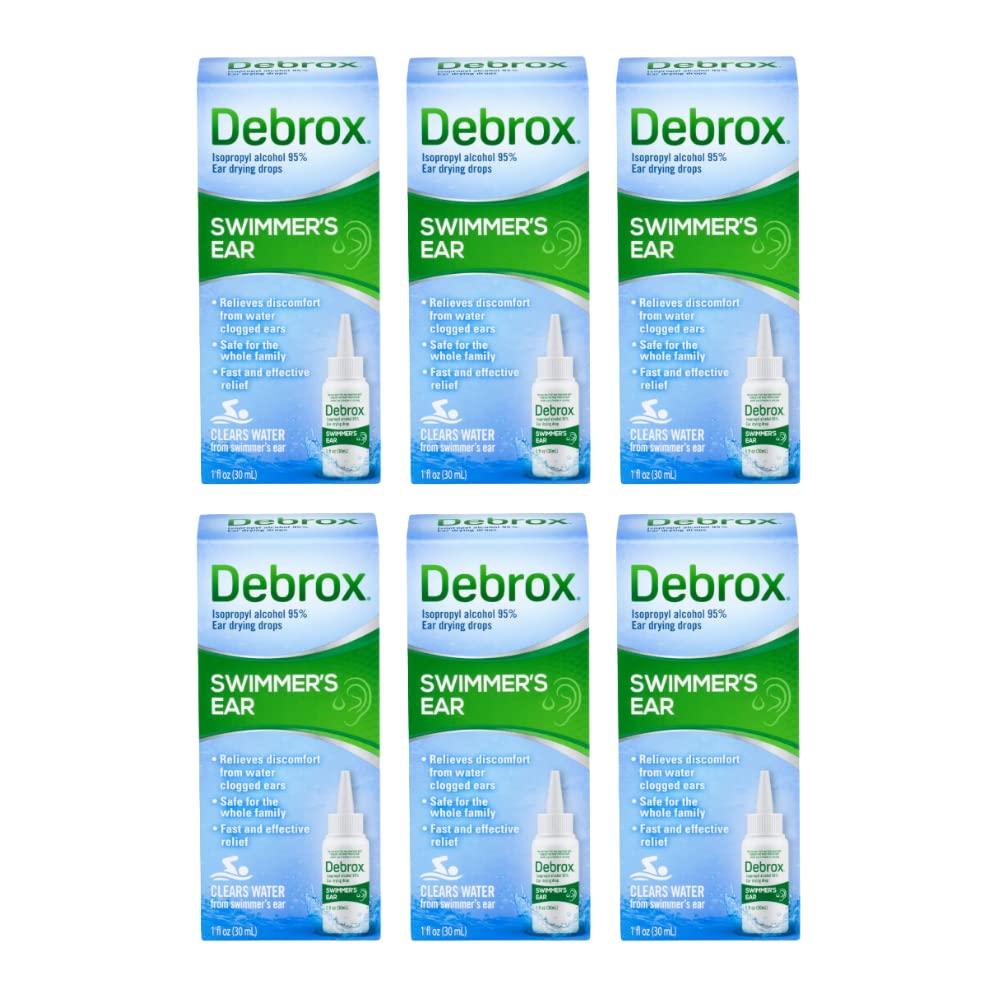 Debrox Debrox Swimmer's Ear Drying Drops for Adults & Kids, 1 Fl oz. (Pack of 6)