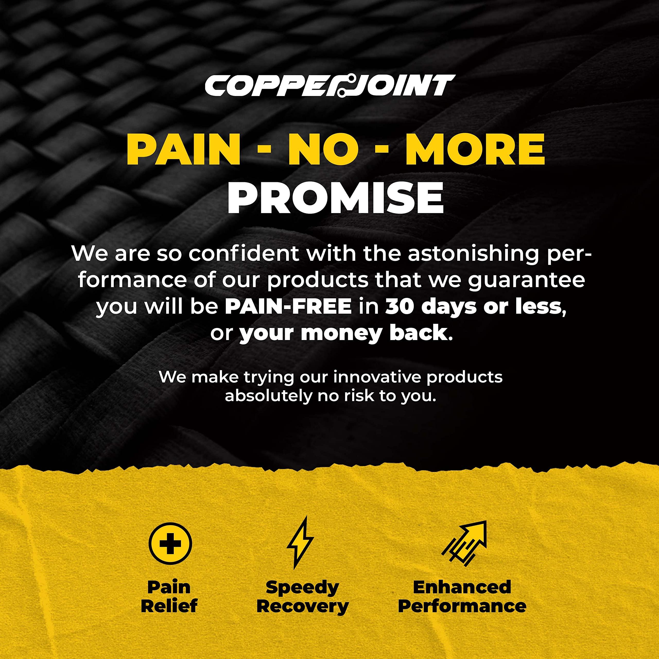 CopperJoint Calf Compression Sleeve for Men & Women Leg Compression Sleeve for Shin Splint Relief, Leg Cramps, Varicose Vein Compression Leg Sleeve, Calf Sleeves for Runners -Copper Infused Nylon 20-30mmHg Large