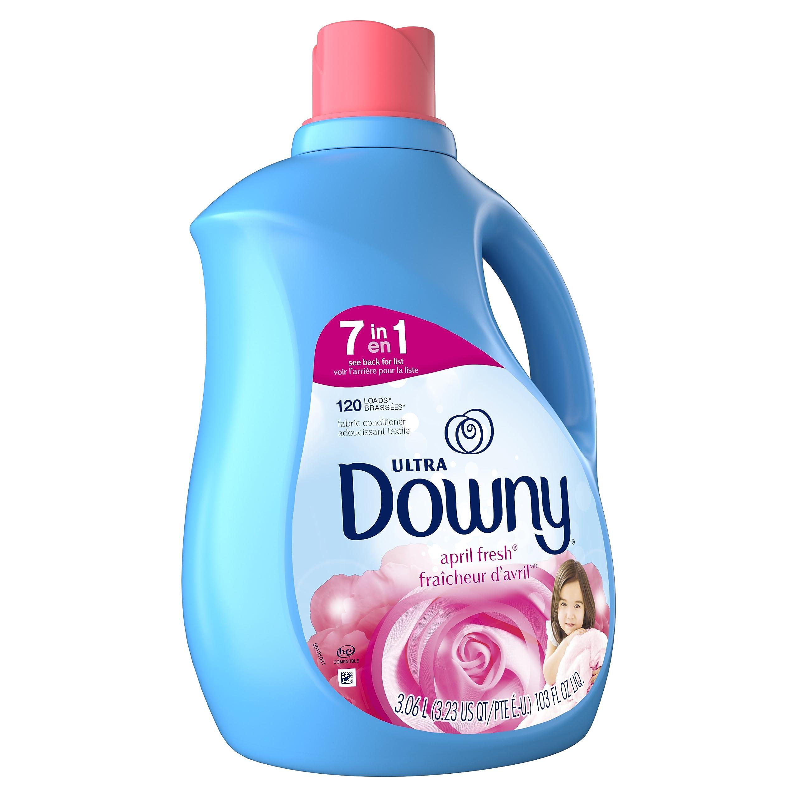 Downy Downy Ultra Laundry Fabric Softener Liquid, April Fresh Scent, 120 Loads