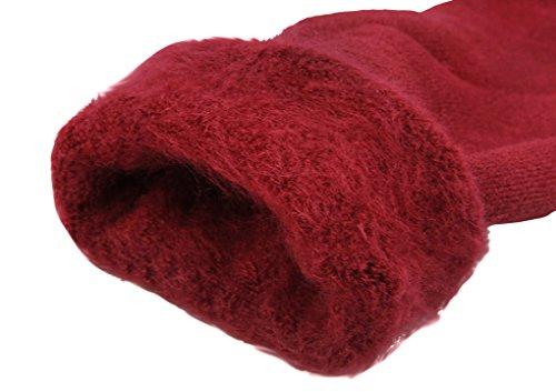 Holiberty A Pair Elastic Lengthen Cashmere Knitted Knee Sleeve Braces Non-slip Thermal Over Knee Leg Sleeves Support Protector Thigh Calf Warmer Socks Pads Legging Stockings for Women Men, Pain Relief/Arthritis