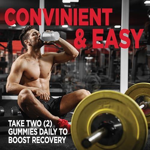 Cybergenics Cybergenics BCAA Gummies, Energy Chews with Electrolytes Branched Chain Amino Acids, Build Lean Muscle and Boost Endurance, 60 Gummies, Berry Flavored