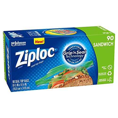 Ziploc Ziploc Sandwich Bags with New Grip 'n Seal Technology, 90 Count