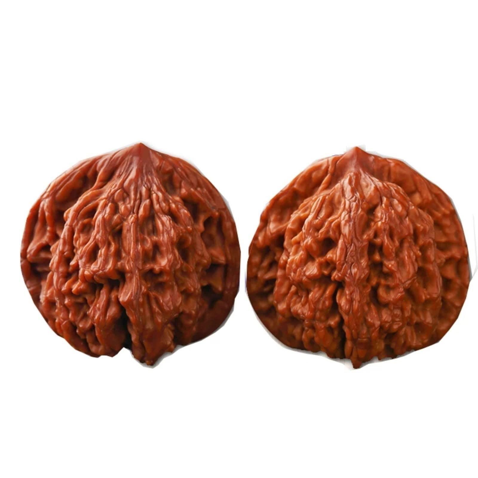 AEOIH AEOIH 1 Pair Boutique Natural Wenwan Walnut Handball Health Grip Ball Palm Massage Chinese Walnuts Elderly Gift Massage Gadget Which is Durable and Solid Natural Texture Solid Wood