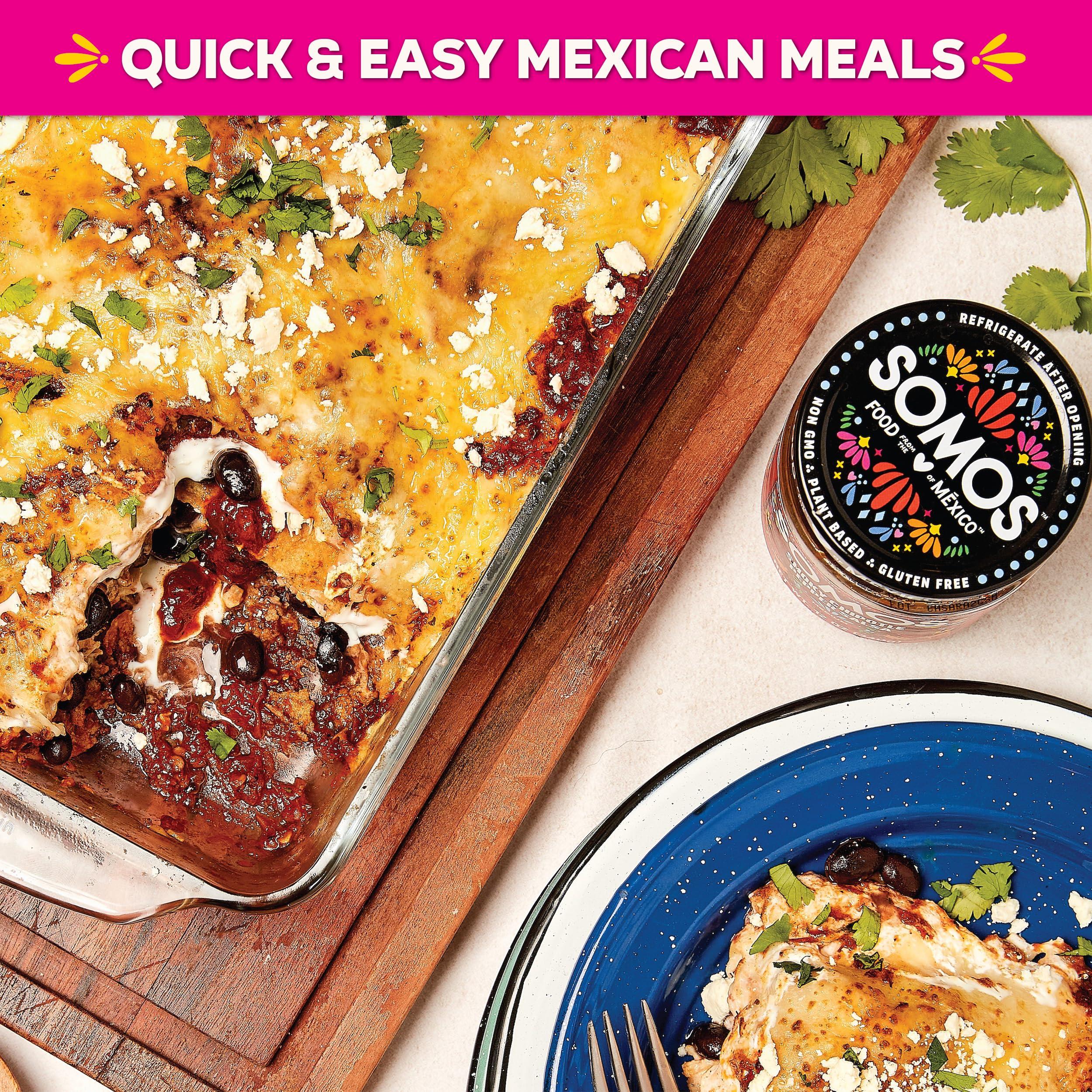 SOMOS SOMOS Cuatro Chiles Medium Salsa - Authentic Mexican Flavor & Trusted Quality Gluten Free, Non-GMO & Vegan - Perfect for Chip Dip, Tacos & Tostadas | 12 oz Jar (Pack of 6)