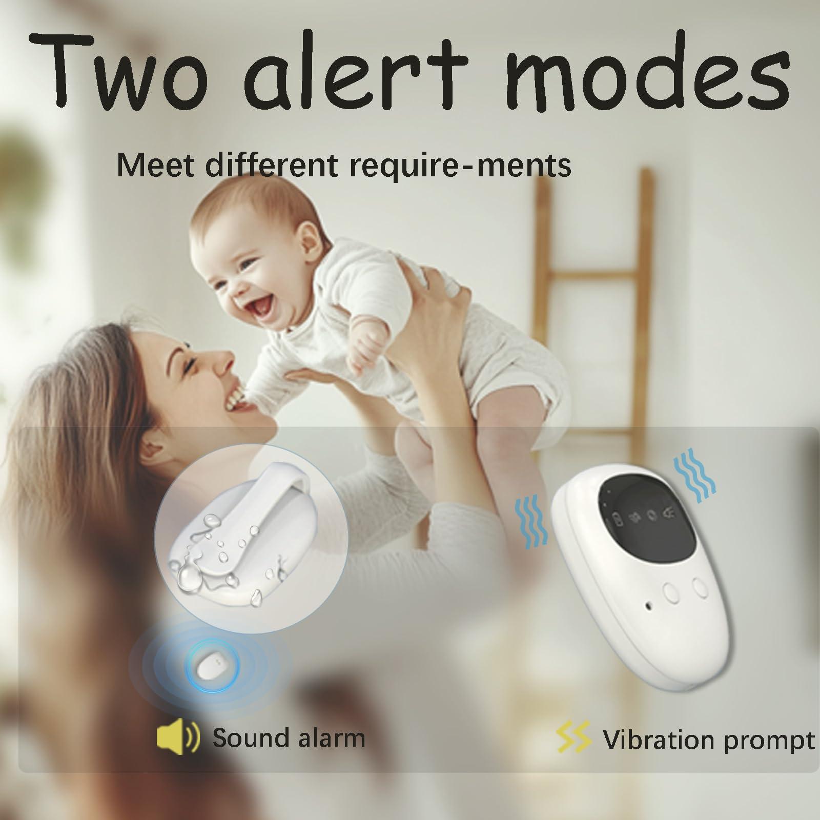 Invyxr Wireless Bedwetting Alarm for Boys and Girls, Bed Wetting Pee Alarms for Older Kids, Moisture Potty Alarm USB Rechargeable, 3 Working Modes