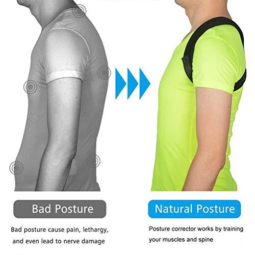 Scoteep Posture Corrector for Men and Women - Adjustable Back Brace - Back posture corrector for Clavicle Support and Providing Pain Relief