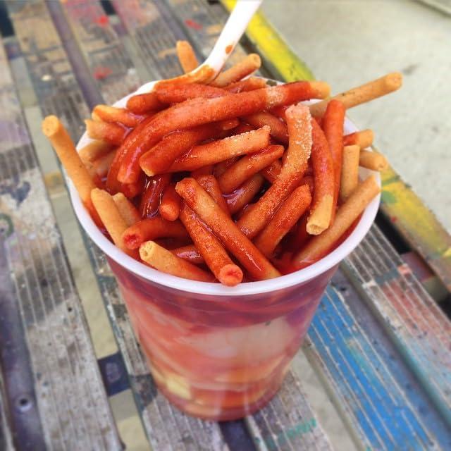 La Helada Micheladas La Helada Oh Chamoy! - 3 Pack - Chamoy Sauce with Fruit Pulp - Sweet & Spicy Mexican Condiment - Squeeze Tube - Chamoy for Fruits and Snacks
