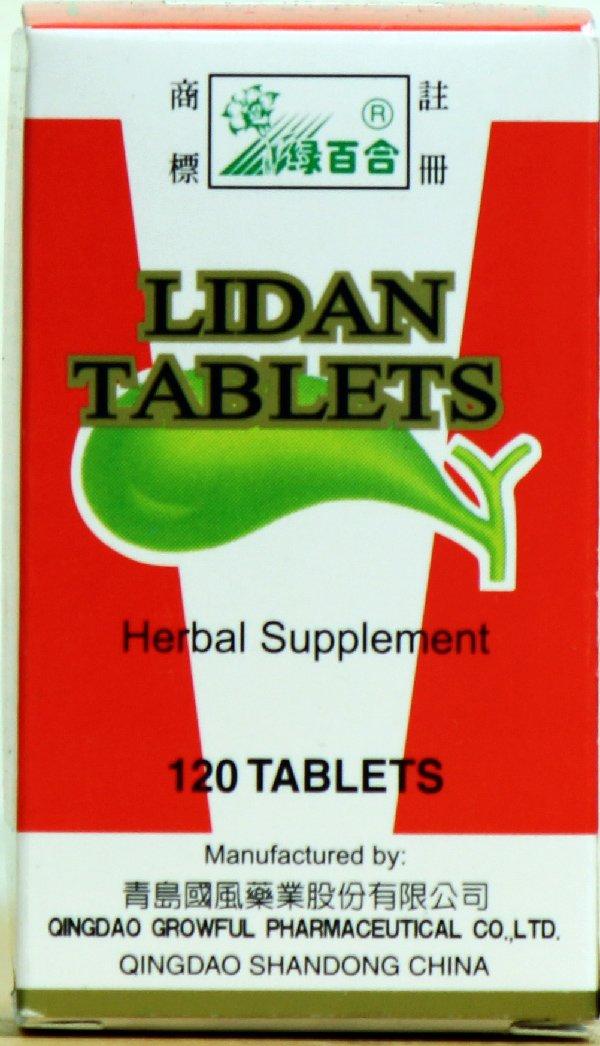 Qingdao Growful Pharmaceutical Co., Ltd, Lidan 120 Tablet Bottle of LV Bai He Brand Dietary Supplements from Solstice Medicine Company