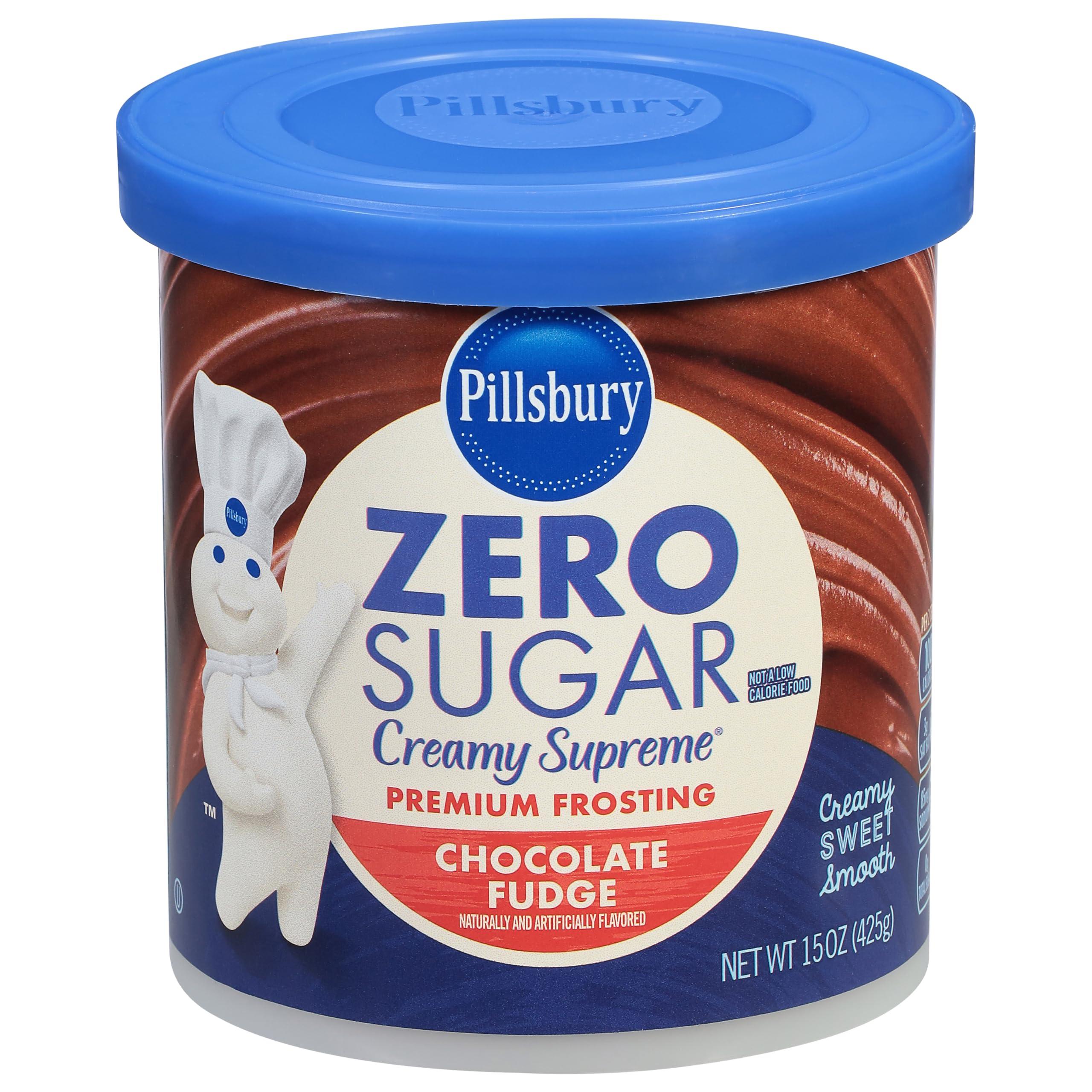 Pillsbury Pillsbury Creamy Supreme Sugar Free Chocolate Fudge Flavored Frosting, 15 Ounce