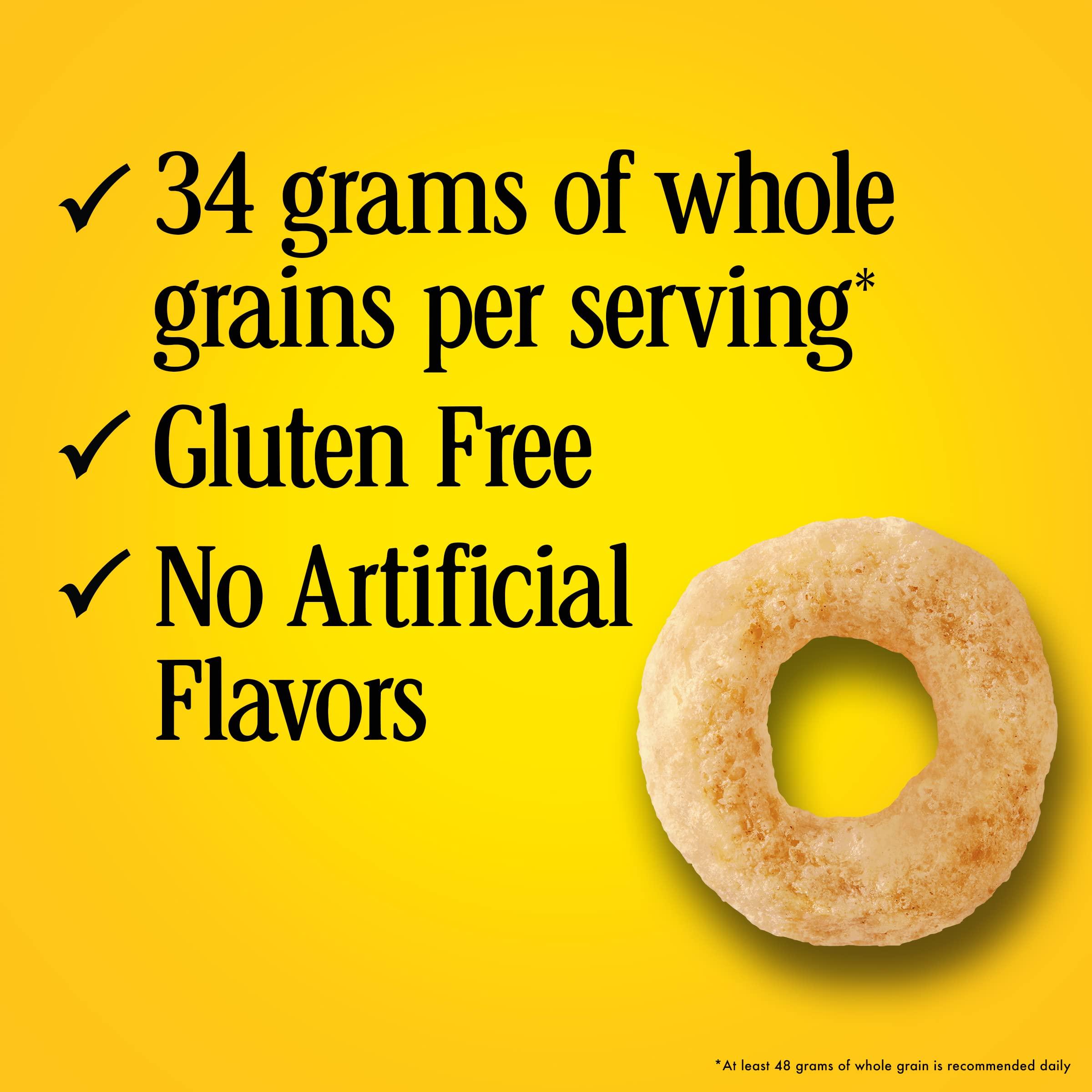 Cheerios Cheerios Whole Grain Oats Gluten-Free Breakfast Cereal, 2.2 oz Pouch (Pack of 5)