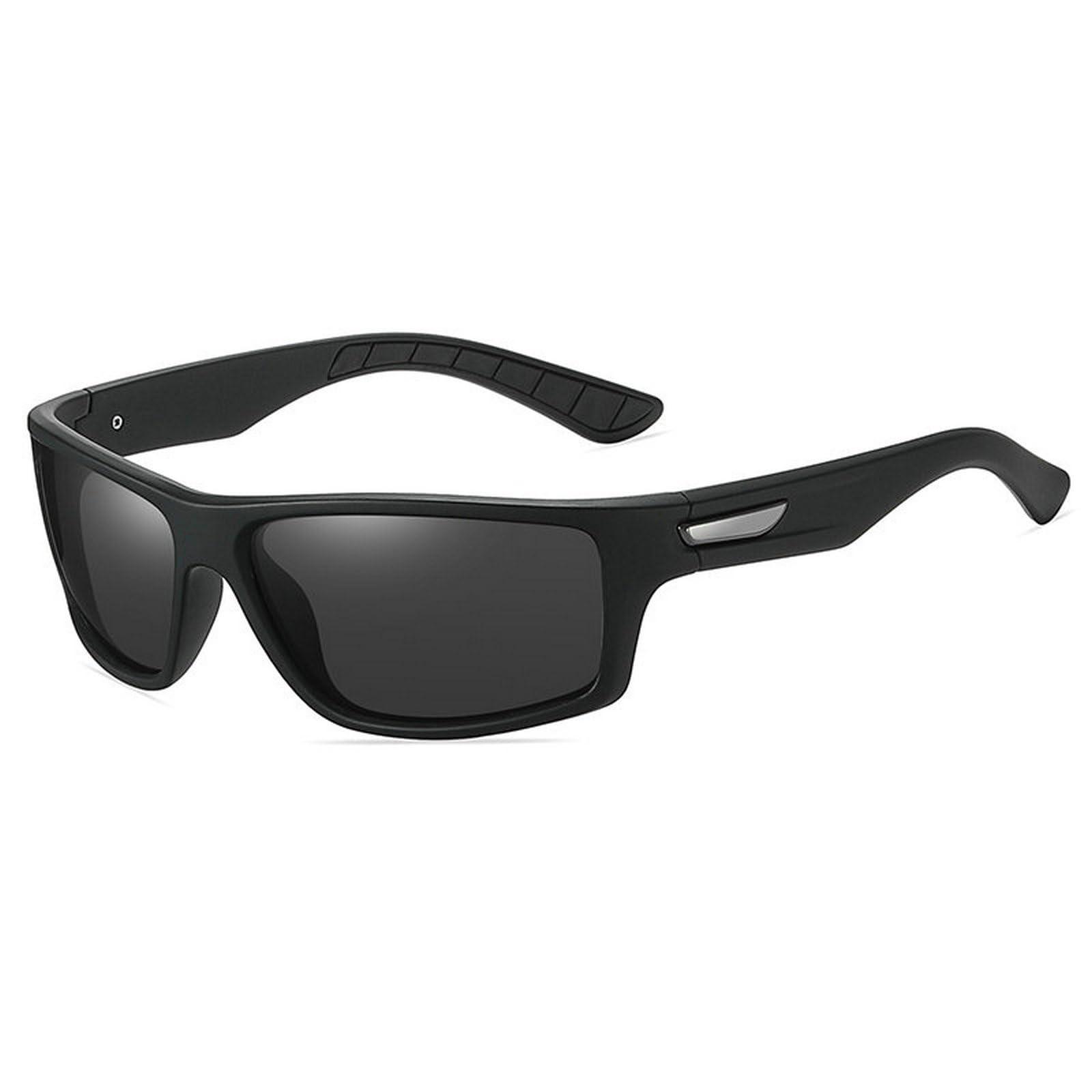 willochra willochra Full lens Polarized Reading Sunglasses for Men Driving Wrap Around Sports Square Presbyopia Reader (black, 2.25, x)