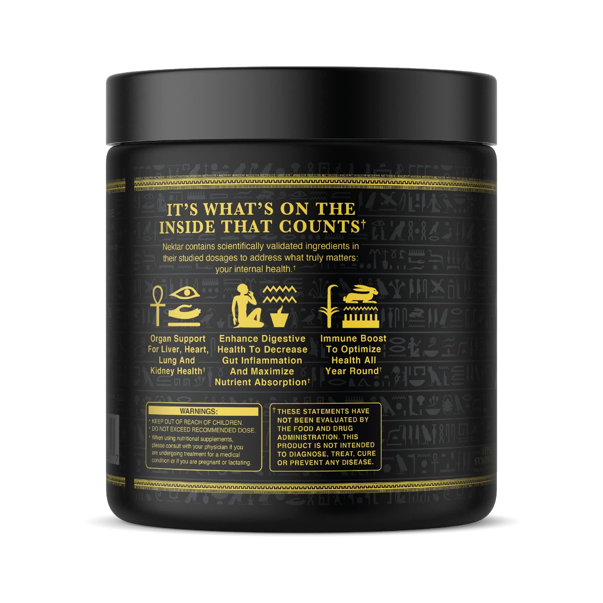Ambrosia Ambrosia Nektar - Superfood Powder | Complete Health Supplement | Organ Support - Liver, Heart, Kidney Health | 30 Servings (Apple Symphony)