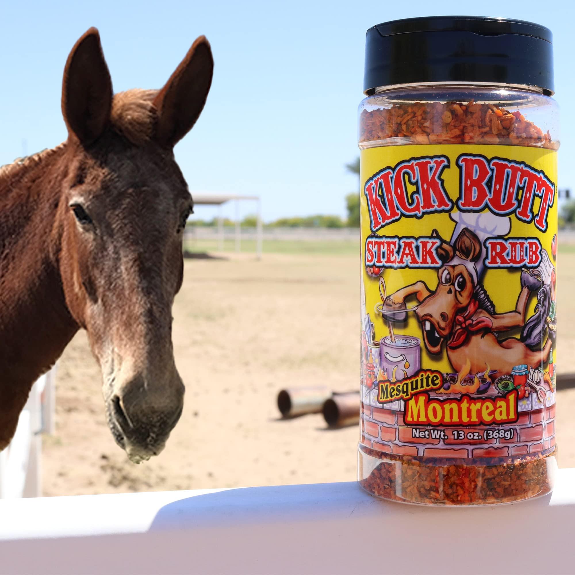 ASS KICKIN' Kick Butt Gourmet Cajun Seasoning Spice Shaker - Spicy Cajun Seasoning Rub (7 oz) - Use for Creole Seasoning (Montreal Steak)