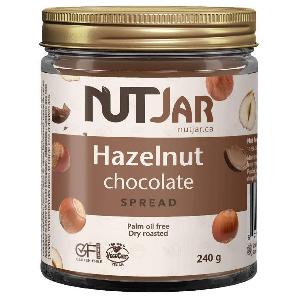 NutJar NutJar Premium Hazelnut Chocolate Spread 240 g, No Added Colours or Preservatives, Vegan, Gluten Free, Keto Friendly, Made in Canada