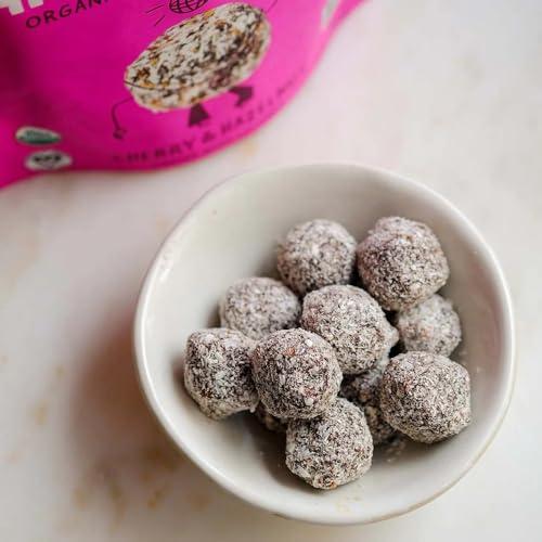 SUNNY FRUIT Sunny Fruit 100% RAW Fruit & Nut Snacks, Cherry & Hazelnut, 1-Pack (9 Balls Per Bag) | Healthy, Convenient, On-the-Go Energy Balls | ORGANIC, VEGAN, GLUTEN-FREE, KOSHER, NO ADDED SUGAR