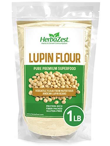 HerbaZest HerbaZest Andean Lupin Flour - Versatile & Nutritious - Vegan Protein & Gluten Free - 16oz (454g) - Perfect for Smoothies, Baked & Non-Baked Goods, Yogurt & Cereal, Savory Dishes, and More!