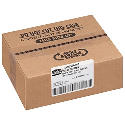 Heinz Heinz Mild Mustard Single Serve Packet (0.2 oz Packets, Pack of 200)