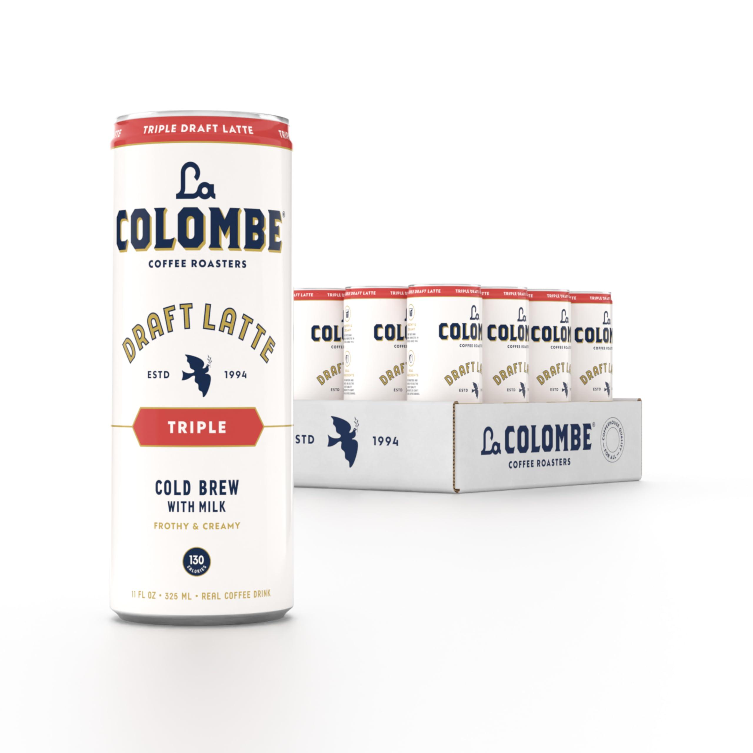 La Colombe La Colombe Coffee, Triple Draft Latte, 11 fl oz Cans (Pack of 12), Coffeehouse Quality Cold Brew, Specialty Grade Coffee Beans, Ready-to-Drink On-the-Go