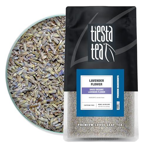 Tiesta Tea Tiesta Tea - Dried Organic Lavender Flower | Premium Loose Leaf Tea Blend | Non-Caffeinated Tea | Make Hot or Iced Tea | 100% Raw Edible Lavender Buds, All Natural Flavors - 8oz Resealable Bulk Pouch