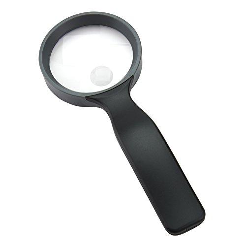 Carson Carson HandHeld 2.5x Power Magnifier with 5x Spot Lens (JS-40) , black