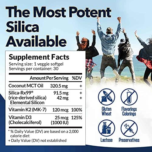 LABO Nutrition LABO Nutrition Bioactive Silica, 99% Purity Rice-Derived Silica with 42mg Silicon Per Serving, Intensive Collagen Generator, Strengthen Joint & Bone, for Skin, Hair & Nails Support. 30sx3