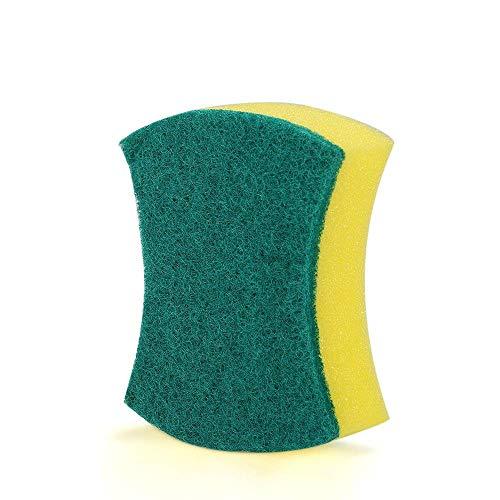 Fauge Fauge 30pcs Multi-purpose Double-faced Sponge Scouring Pads Dish Washing Scrub Sponge Stains Removing Cleaning Scrubber Brush for Kitchen Garage Bathroom
