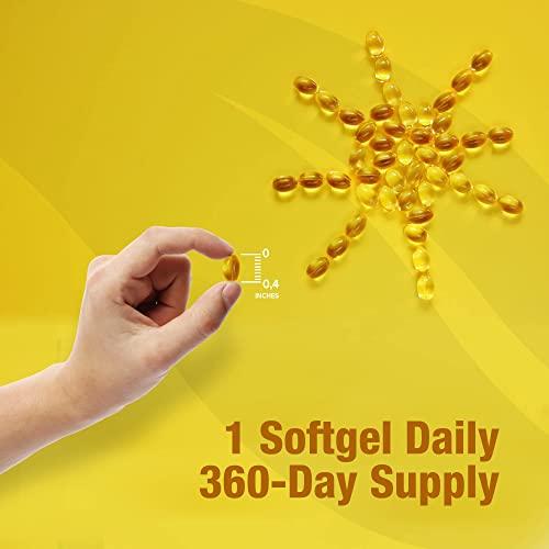 ORZAX ORZAX Vitamin D3 2000 IU Softgels and Vitamin C Effervescent 20 Tablets, Bundle