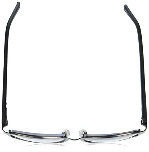 Foster Grant Foster Grant mens Sawyer Multifocus Reading Glasses, Matte Gunmetal/Transparent, 54 mm US