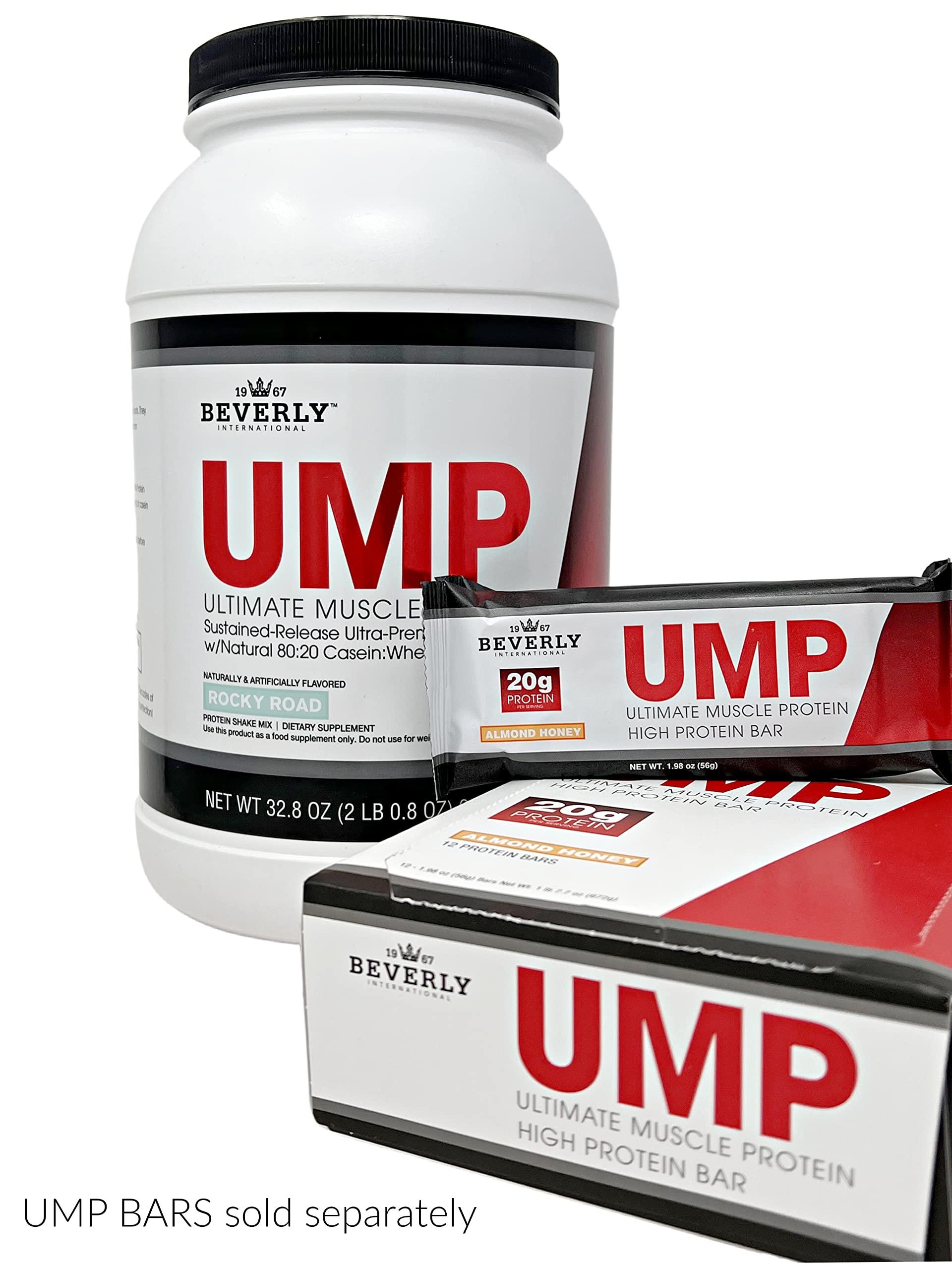 Beverly International Beverly International UMP Protein Powder, Rocky Road. Unique Whey-Casein Ratio Builds Lean Muscle. Easy to Digest. No Bloat. (32.8 oz) 2lb .8 oz