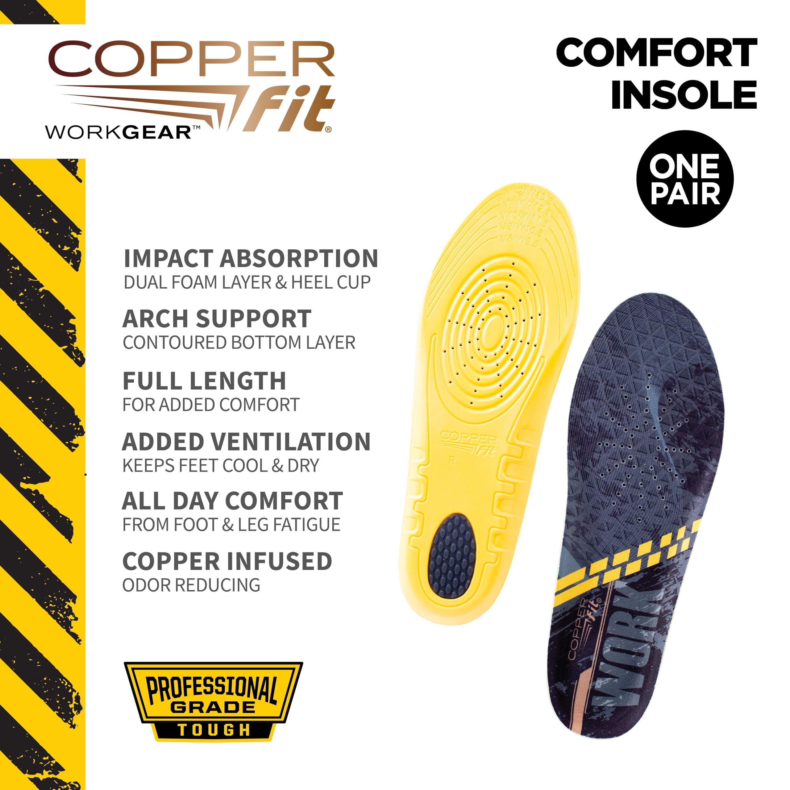 Copper Fit Copper Fit Unisex Work Gear Comfort Insoles