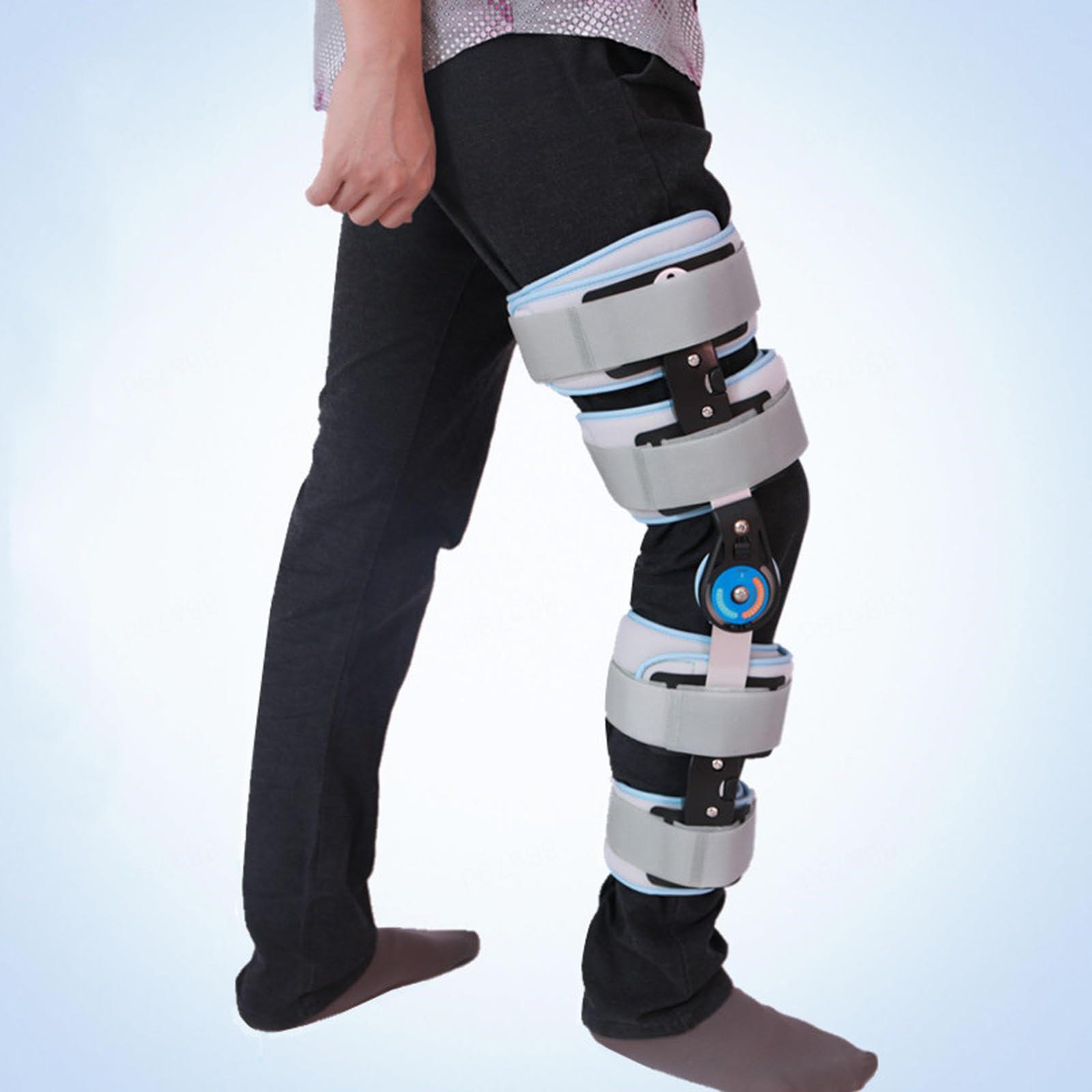 PopieL Post Op Knee Brace for Recovery After Surgery, ACL, MCL and PCL Injury, Adjustable Knee Support Brace, Side Leg Stabilizers for Men and Women
