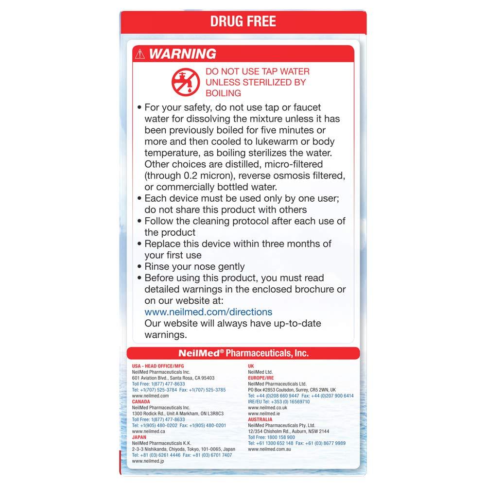 NeilMed NeilMed Sinugator Cordless Pulsating Nasal Wash Kit with One Irrigator, 30 Premixed Packets and 3 AA Batteries(Pack of 1)